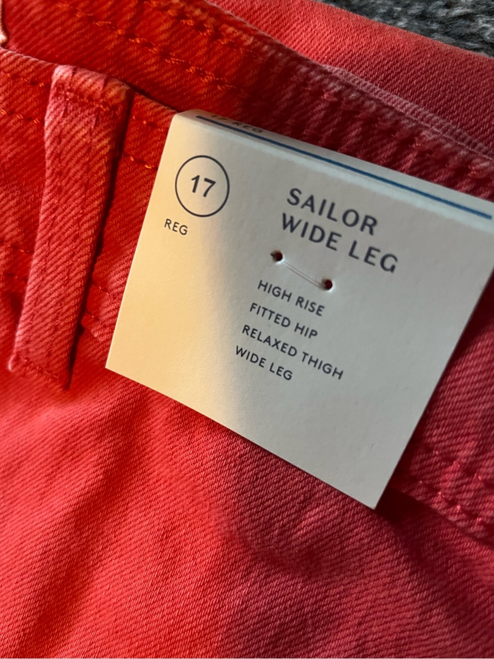 Universal Thread Red Wide Leg Flare Jeans - Picture 3 of 4